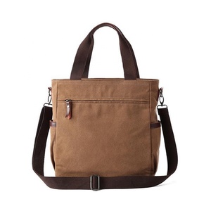 <span class=keywords><strong>Sac</strong></span> à bandoulière en toile pour <span class=keywords><strong>homme</strong></span>, 14 pouces, résistant à l'usure, pour ordinateur portable, mallette <span class=keywords><strong>de</strong></span> voyage d'affaires, fermeture éclair - Product Image 3
