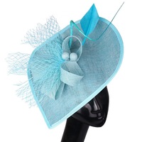 Topi Fascinator Pesta Teh Kentucky-Derby untuk Wanita 2026-Bulu Angsa Lembut dengan Jepitan, Topi untuk Pernikahan, Koktail, dan Gereja