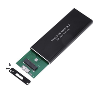 Carcasa USB 3.0 para SSD M.2 NGFF, Caja Externa para Disco Duro SSD M.2 con Clave SATA B, Adaptador Portátil de Aluminio de 5 Gbps para Laptop y PC