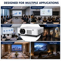 Projecteur laser 3LCD haute luminosité 6500 lumens pour présentations professionnelles, éducation et formation