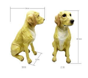 Çocuk reçine el sanatları-çiçek desen Pet modeli sınır ötesi simülasyon bilişsel shar-pei <span class=keywords><strong>Schnauzer</strong></span> Boxer köpek heykelcik - Product Image 3