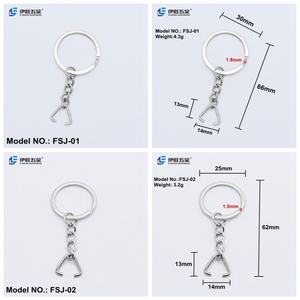 EWANG Anneau de porte-clés plat en métal DIY, argenté et doré, avec fermoir mousqueton et vis à œillet - Product Image 4