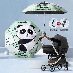 Sombrilla Universal para Cochecito de Bebé con Diseño de Dibujos Animados, 8 Varillas, Protección Solar Óptima, Control Manual, Triciclo para Niños - Product Image 1