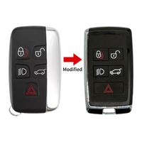 Coque de clé intelligente à 5 boutons pour clés de véhicule Land Rover Jaguar
