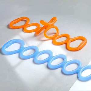 Banda de Resistencia Elástica de 7 Anillos para Yoga y Estiramiento, Ejercitador de Pies, Piernas y Brazos para Fitness en Casa - Product Image 5