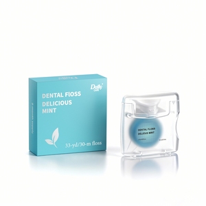 Filo Interdentale Quotidiano all'Olio di Cocco 30M PE Vegano Cruelty-Free Senza PFAS Aroma Menta Certificato GMP per Denti Puliti - Product Image 2