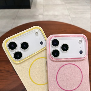 Funda Magnética para Teléfono Girly Bling Glitter PC TPU para iPhone 17 Pro Max, Carga Inalámbrica, Resistente a Golpes - Product Image 6