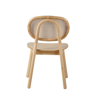 Chaises en bois massif en gros pour café, chaise de salle à manger, chaise de restaurant en bois rembourrée
