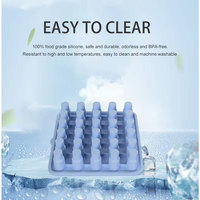 Moule à glace en silicone pour Stanley Tumbler Cup Cube Tray Marker avec couvercles scellés Ice Whisky Cocktail Chilling Coffe