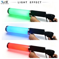 Pistolet CO2 LED One Piece avec Effet Lumineux RGB, Machine à Fumée Jet, Équipement d'Effets Scéniques pour Mariages, Fêtes, DJ, Disco, Classé IP33, Intensité Réglable