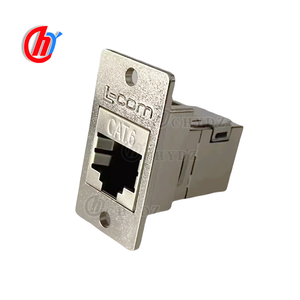 ECF504-SC6 L-com CAT6 ขั้วต่อแจ็คติดผนังอีเธอร์เน็ต 1 พอร์ต 8P ทองแดง ECF504-SC6 - Product Image 1