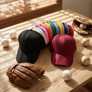 Unisex 6-Panel Baseball <b>Cap</b> Solid Color Cotton Casual Hat Fitted Adult Size 58-60CM Four Seasons Wear - Product Image 3