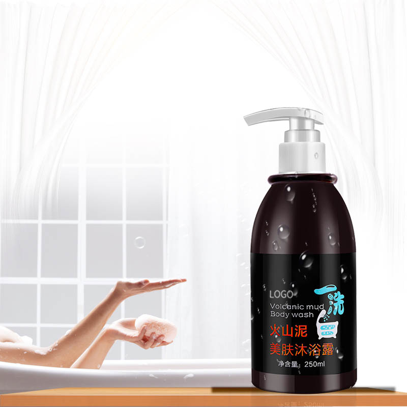 Индивидуальный Натуральный гель для мытья тела, увлажняющий уход за кожей, гладкий и блестящий уход за телом, медовый вулканический гель для душа