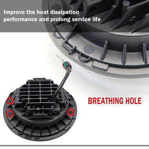 Co light — phare de voiture LED à faisceau haut/bas, projecteur stroboscopique à Angle 6000k, 50w, 75w, 3500k, 7 pouces - Product Image 2