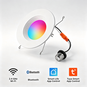 ไฟดาวน์ไลท์ LED แบบฝังเพดาน ป้องกันแสงสะท้อน สำหรับห้องนั่งเล่น - Product Image 3
