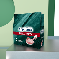 Boîte de rangement en carton personnalisée avec logo pour prothèses dentaires, organiseur de dents, étui pour prothèses dentaires, soins dentaires