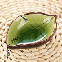 Chinese-style Gravy Boats Ceramic Leaf Ceramic Tableware Kitchen Restaurant Multi-purpose Sauce Dish