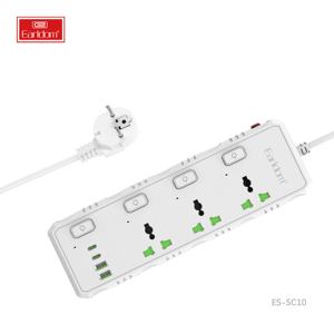 Earldom EU UK Plug <strong>Sockets</strong> Power Strip Fast-Charging Multi-<strong>Socket</strong> Power <strong>Extension</strong> <strong>Cord</strong> <strong>Multiple</strong> Protections Power Strip - Product Image 1