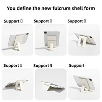 Étui pour tablette magnétique détachable et portable avec support flottant rotatif surélevé pour iPad 10 A16 Air 4 5 Pro 11 12.9 13 pouces
