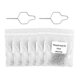 Lacci Ortodontici Kobayashi Shorty in Acciaio Inossidabile di Grado Medico, Fili di Legatura Manuali di Alta Qualità per Materiali Odontoiatrici - Product Image 3