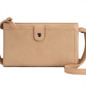 Portefeuille long multifonction pour femme avec fermeture éclair, matériau PU résistant à l'eau et doublure en polyester, emplacements pour plusieurs cartes - Product Image 1