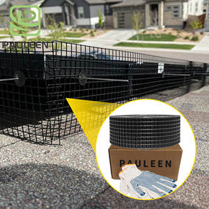 4英寸X 100英尺小动物护辊1.00毫米焊接钢网黑色聚氯乙烯涂层环保防水保护太阳能电池板 - Product Image 1