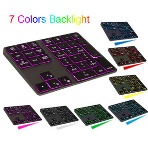 Aluminum Pc Numpad Calculator Wireless bluetooth Number Pad Rechargeable Numeric Illuminated Keypad - Product Image 3