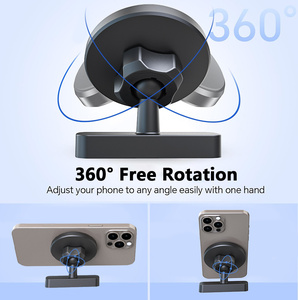 Support de téléphone magnétique double face CJ super puissant en promotion pour une rotation à 360°, support portable pour la salle de sport, le chariot de golf, le bateau de croisière - Product Image 6