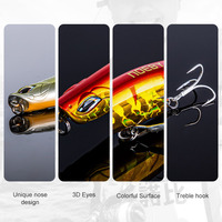 Leurre de pêche Ballsta Midwater Pencil Popper 99mm lumineux en ABS pour rivière et ruisseau