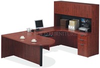 Mobilier de bureau de luxe en bois Boss Desk Executive Desk et ensemble de chaises avec classeur