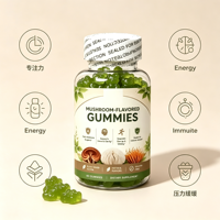 Cube Star Gummies aromatisés aux champignons en forme d'ours personnalisés