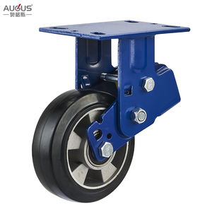 Đơn/đôi bóng mang lò xo chống sốc Caster bánh xe với lõi nhôm PU - Product Image 5