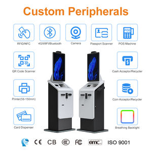 Crly 32 인치 스탠드 셀프 서비스 주차 지불 키오스크 현금 수령인 환전 청구서 지불 키오스크 기계 - Product Image 2