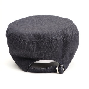 Msmc Denim Flat <b>Cap</b> For <b>Women</b> Cotton Yarn Button Front Casual Fashion Hat - Product Image 3