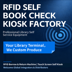 Chiosco di Check-in/Check-out RFID UHF Mijin |   Sistema di Gestione Libreria 840-960MHz, Soluzione RFID ISO 18000-6C, Libreria Self-service - Product Image 1