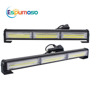 Barra luminosa da lavoro 12V 24V 6-47 pollici COB lampeggiante bianco giallo blu rosso barra spia di avvertimento per Led di emergenza universale per veicoli - Product Image 6