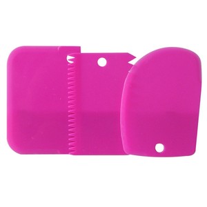 3PC Baking Pastry công cụ nhựa bột dao <span class=keywords><strong>Icing</strong></span> fondant scraper trang trí đồng bằng mịn lởm chởm cạnh spatulas cắt bánh công cụ - Product Image 3