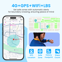LAGENIO K3 Smartwatch per Bambini con Posizionamento GPS, Videochiamate HD, Chiamate Vocali, Lunga Durata della Batteria 770mAh, SOS