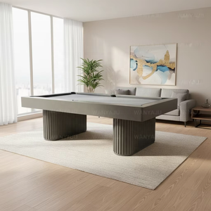 Mesa de <span class=keywords><strong>Billar</strong></span> Convertible 3 en 1 de Diseño Moderno, Precio de Fábrica, Mesa de <span class=keywords><strong>Billar</strong></span> de Madera Sólida Personalizada con Patas de Madera, Mesa de <span class=keywords><strong>Billar</strong></span> de 9 pies para Interiores - Product Image 3
