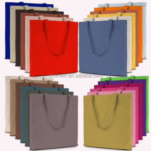 Custom Letter Logo Cotton Portable Canvas Shopping Tote Dust-proof Square <strong>Bag</strong> Reusable For Outdoor Use - Product Image 4