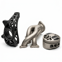 Vase en aluminium recyclé imprimé en 3D sur mesure |   Objet de décoration pour la maison en métal brillant |   Centre de table moderne