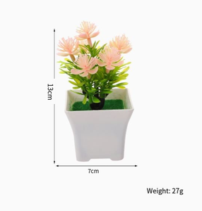 Vendita Diretta dalla Fabbrica, Bonsai di Fiori Artificiali, Piccolo Vaso di Fiori di Prugna in Plastica, Decorazione per Casa e Soggiorno - Product Image 6