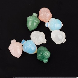 20*26mm pierre précieuse naturelle Quartz cristal noisette cristal sculpté pommes de pin noix gland fête ornement Collection cadeaux - Product Image 2