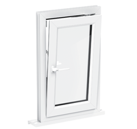 Fenêtre d'inclinaison et de retournement en vinyle UPVC à économie d'énergie, ouverture bidirectionnelle des fenêtres et des portes en vinyle UPVC