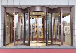 Shanghai Porte Tournante Automatique Entrée Extérieure Sécurité Coupe-Vent Porte Tournante Automatique Télécommande De Poche - Product Image 3