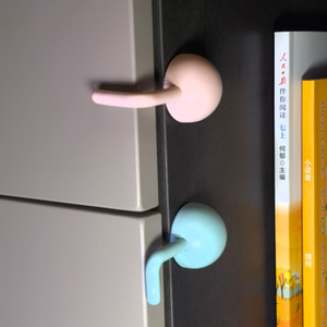 Plastic <b>Refrigerator</b> Door Lock Child Safety Latch for Fridge Cabinet Baby Proof Handle Cover in Pastel Colors - Product Image 3