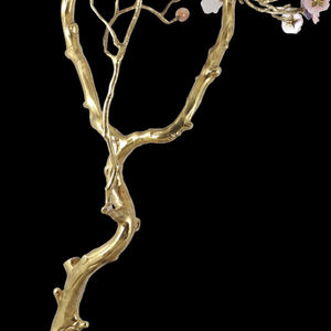 Laiton arbre lampadaire Art améthyste feuille if branche décorative salon entrée Foyer luxe cristal lampadaire - Product Image 3