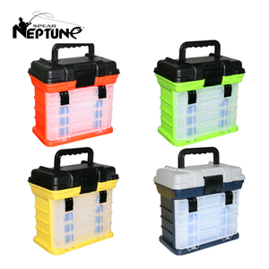 Vente en gros Boîte de rangement en plastique multifonctionnelle pour outils de pêche étanche pour l'extérieur Boîte de rangement pour matériel de pêche - Product Image 6