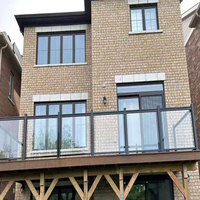 Sicherheitsglas Edelstahl-Zaun für Modernes Design Außenpool Balkon Treppe Villa Garten Gewerbebau Konstruktion