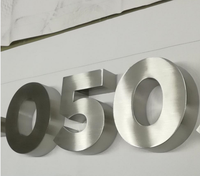 Letras de Metal fabricadas en 3D personalizadas YIJIAO letra de señal de canal de Metal de espejo plateado para negocios